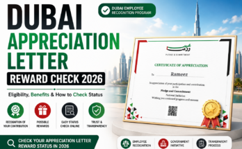 Dubai Appreciation Letter Reward Check 2026